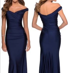 Navy blue formal gown